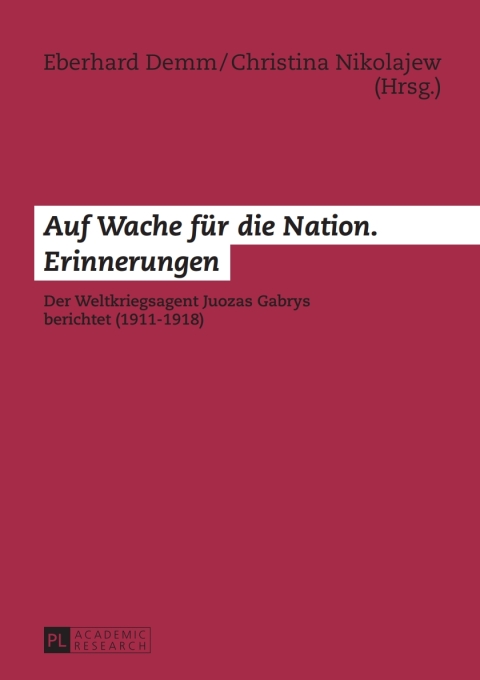 Cover image for book Auf Wache fuer die Nation. Erinnerungen