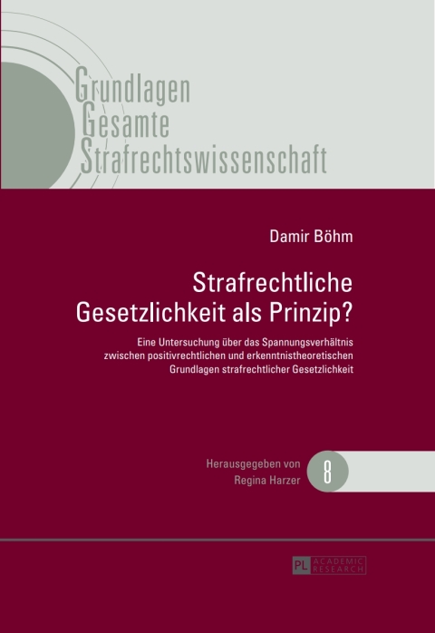 Cover image for book Strafrechtliche Gesetzlichkeit als Prinzip?