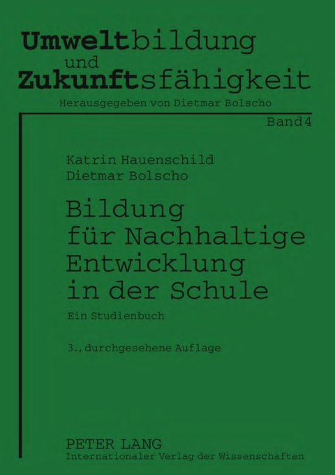 Cover image for book Bildung fuer Nachhaltige Entwicklung in der Schule