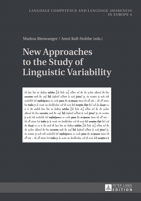 Cover image for book New Approaches to the Study of Linguistic Variability