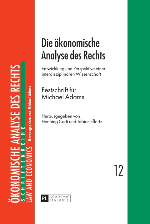 Cover image for book Die oekonomische Analyse des Rechts