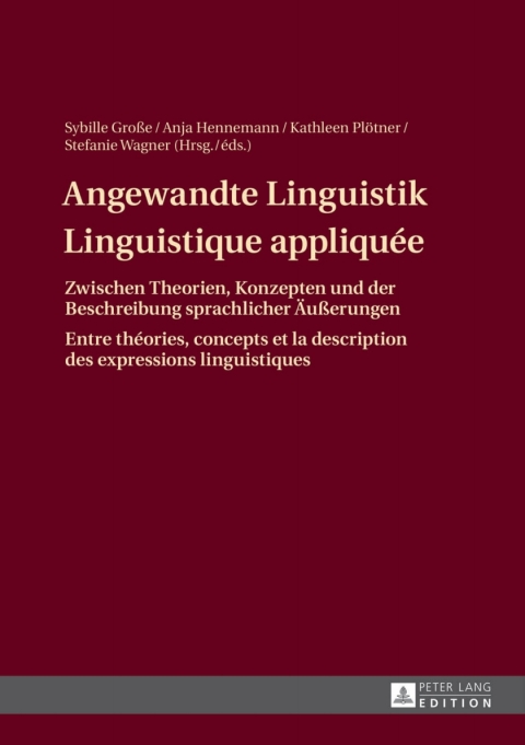 Cover image for book Angewandte Linguistik / Linguistique appliquée