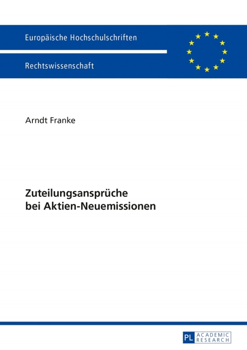 Cover image for book Zuteilungsansprueche bei Aktien-Neuemissionen