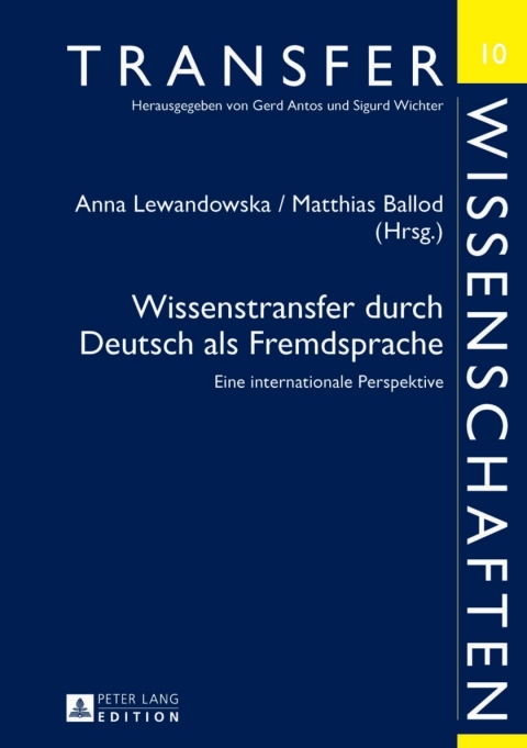 Cover image for book Wissenstransfer durch Deutsch als Fremdsprache