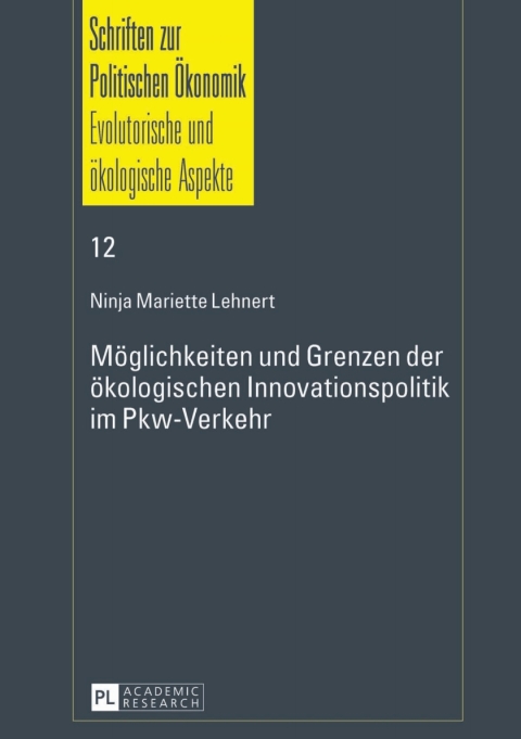 Cover image for book Moeglichkeiten und Grenzen der oekologischen Innovationspolitik im Pkw-Verkehr