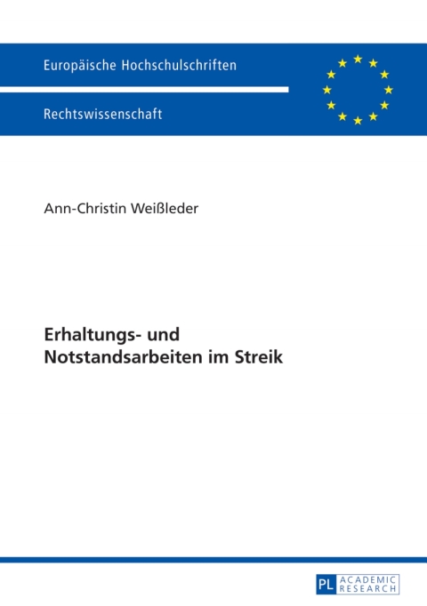 Cover image for book Erhaltungs- und Notstandsarbeiten im Streik