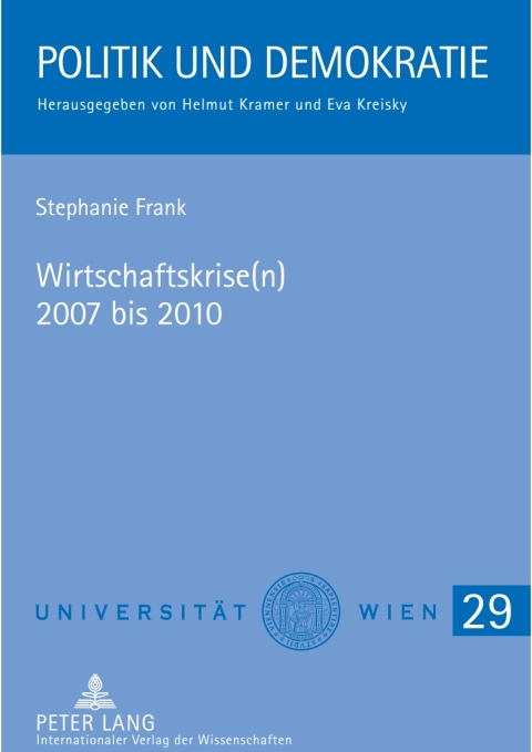 Cover image for book Wirtschaftskrise(n) 2007 bis 2010