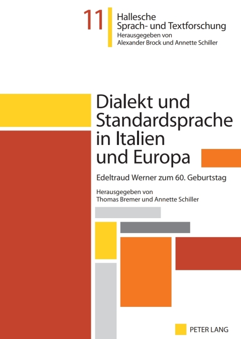 Cover image for book Dialekt und Standardsprache in Italien und Europa