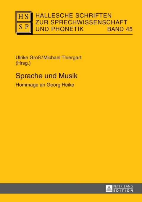 Cover image for book Sprache und Musik