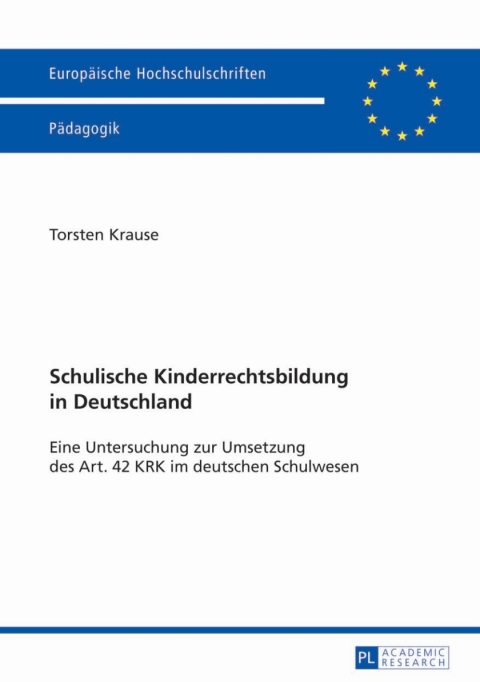 Cover image for book Schulische Kinderrechtsbildung in Deutschland