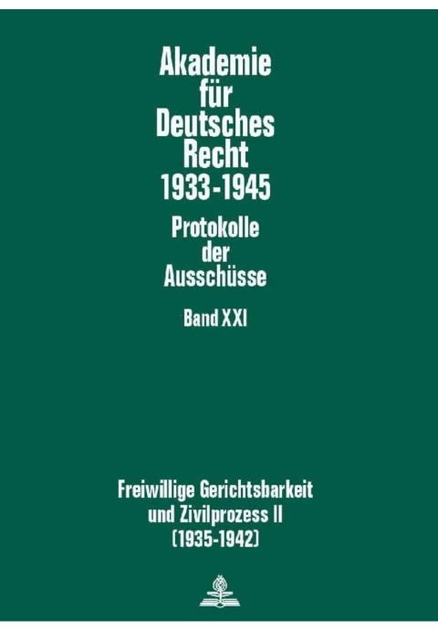 Cover image for book Freiwillige Gerichtsbarkeit und Zivilprozess II- (1935-1942)