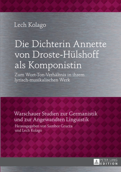 Cover image for book Die Dichterin Annette von Droste-Huelshoff als Komponistin