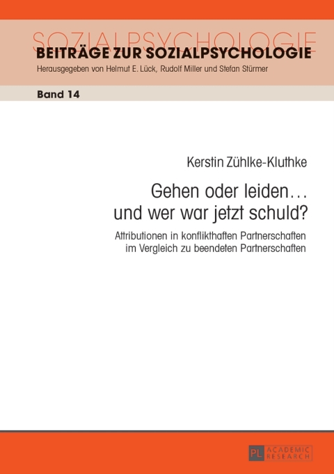 Cover image for book Gehen oder leiden … und wer war jetzt schuld?