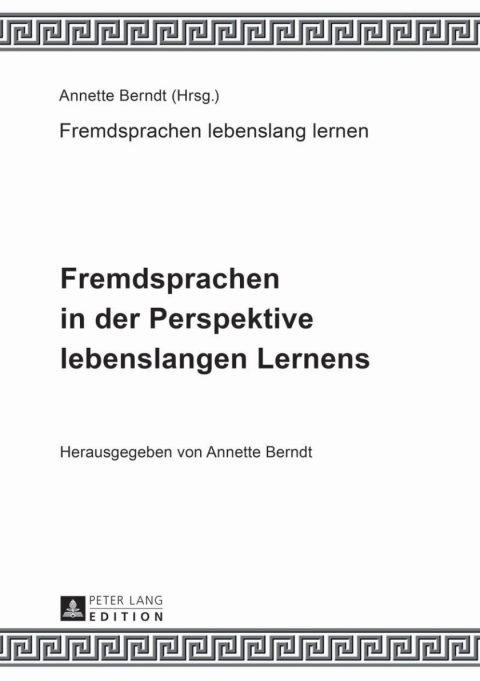Cover image for book Fremdsprachen in der Perspektive lebenslangen Lernens