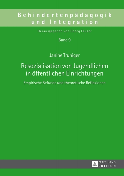 Cover image for book Resozialisation von Jugendlichen in oeffentlichen Einrichtungen