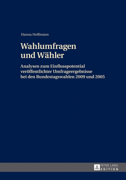 Cover image for book Wahlumfragen und Waehler