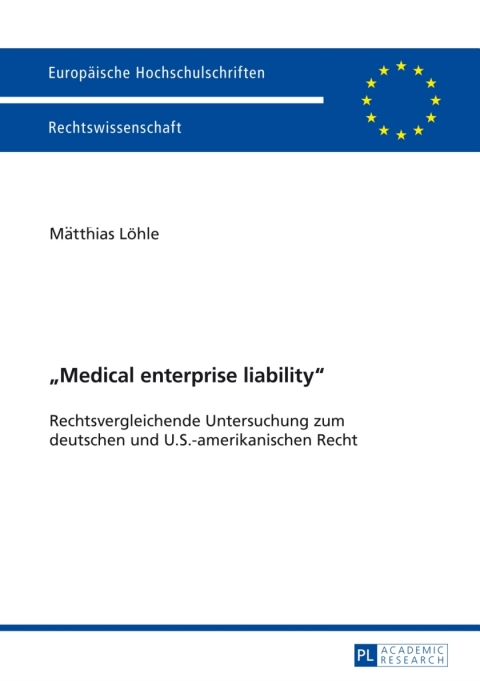 Cover image for book «Medical enterprise liability»
