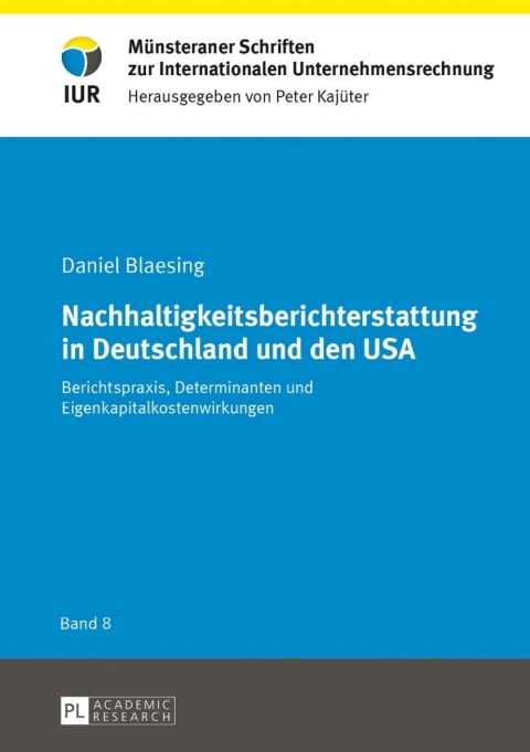 Cover image for book Nachhaltigkeitsberichterstattung in Deutschland und den USA