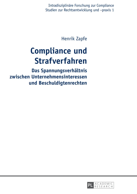 Cover image for book Compliance und Strafverfahren