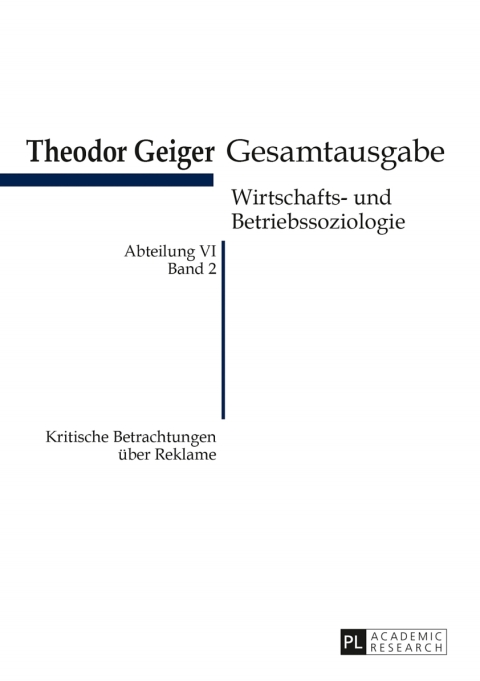 Cover image for book Kritische Betrachtungen ueber Reklame