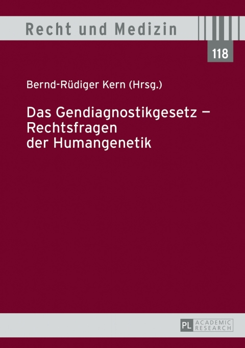 Cover image for book Das Gendiagnostikgesetz – Rechtsfragen der Humangenetik