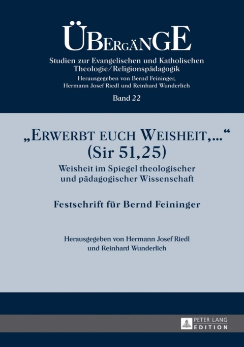 Cover image for book «Erwerbt euch Weisheit, …» (Sir 51,25)