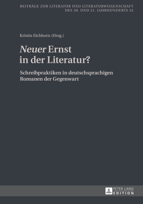 Cover image for book «Neuer» Ernst in der Literatur?