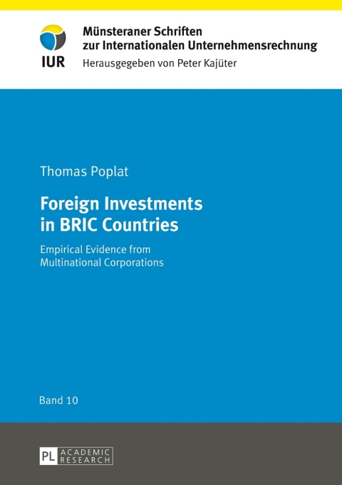 Cover image for book Foreign Investments in BRIC Countries
