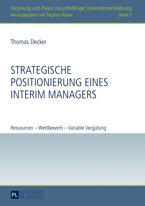 Cover image for book Strategische Positionierung eines Interim Managers
