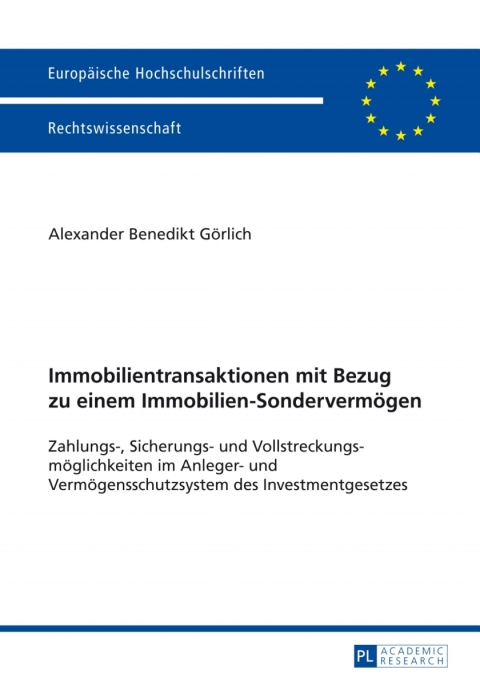 Cover image for book Immobilientransaktionen mit Bezug zu einem Immobilien-Sondervermoegen