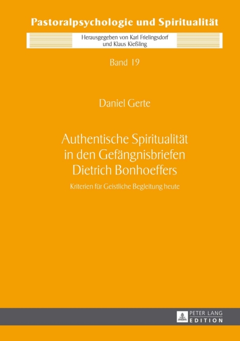 Cover image for book Authentische Spiritualitaet in den Gefaengnisbriefen Dietrich Bonhoeffers