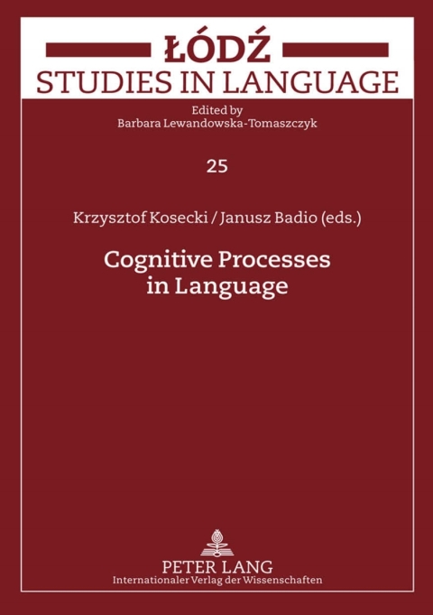 Cover image for book Cognitive Processes in Language