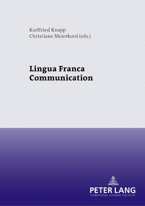 Cover image for book Lingua Franca Communication
