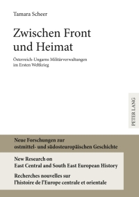 Cover image: Zwischen Front und Heimat 1st edition 9783631587218
