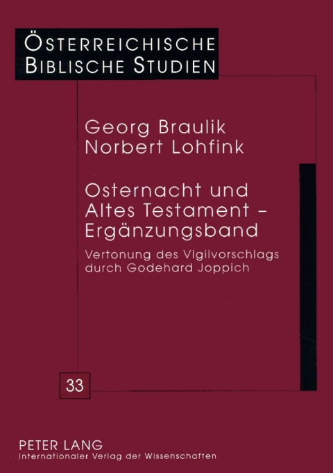 Cover image for book Osternacht und Altes Testament – Ergaenzungsband