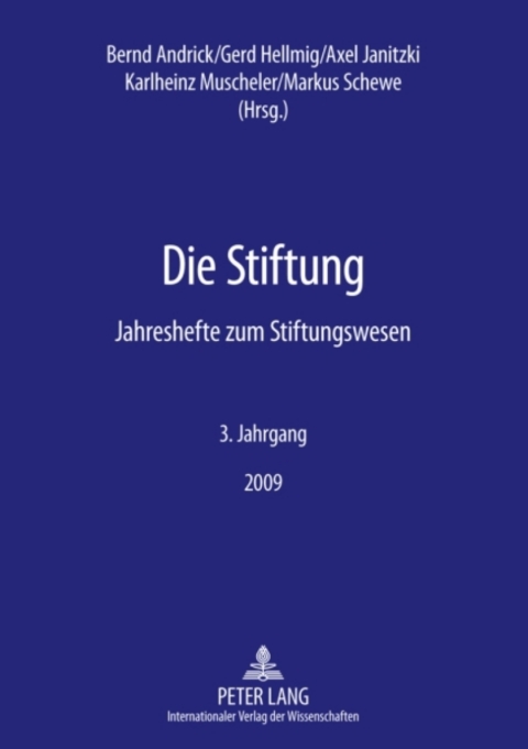 Cover image for book Die Stiftung