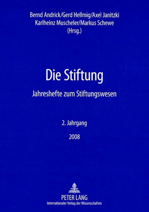 Cover image for book Die Stiftung