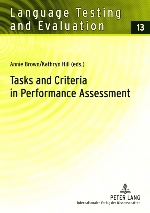 Cover image for book Tasks and Criteria in Performance Assessment