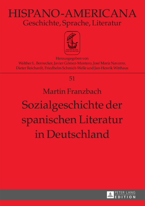 Cover image for book Sozialgeschichte der spanischen Literatur in Deutschland