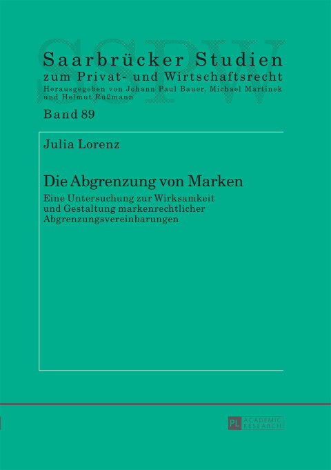 Cover image for book Die Abgrenzung von Marken