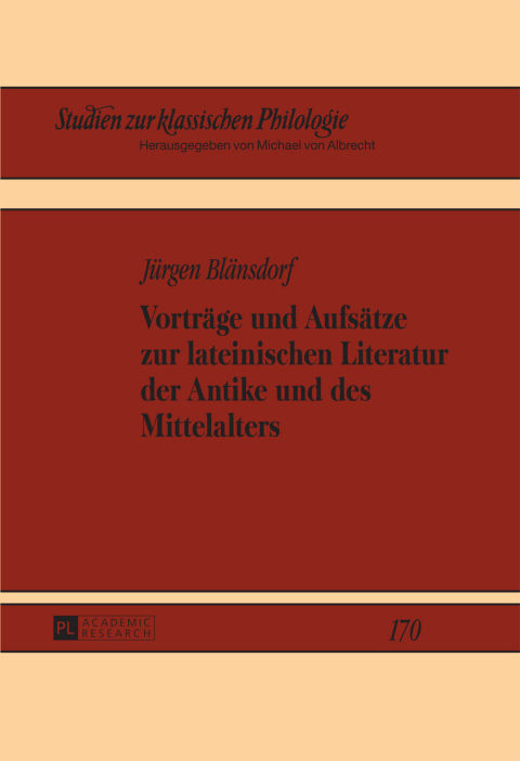 Cover image for book Vortraege und Aufsaetze zur lateinischen Literatur der Antike und des Mittelalters