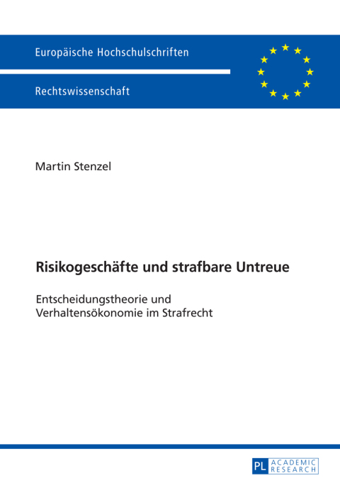 Cover image for book Risikogeschaefte und strafbare Untreue