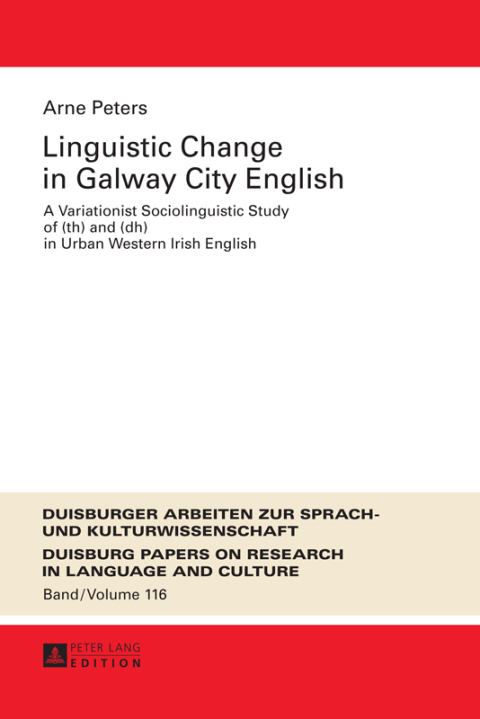 Cover image for book Linguistic Change in Galway City English
