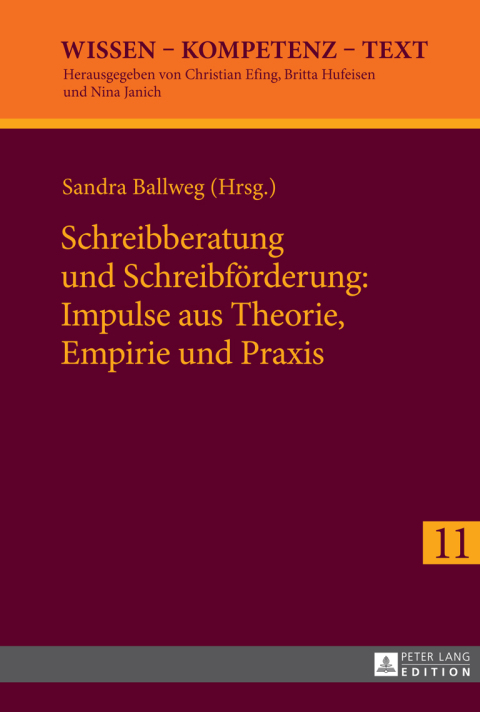 Cover image for book Schreibberatung und Schreibfoerderung: Impulse aus Theorie, Empirie und Praxis