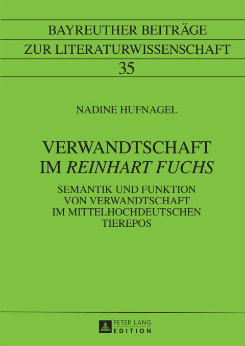 Cover image for book Verwandtschaft im «Reinhart Fuchs»