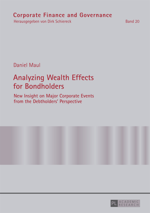 Cover image for book Analyzing Wealth Effects for Bondholders
