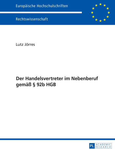 Cover image for book Der Handelsvertreter im Nebenberuf gemaeß § 92b HGB