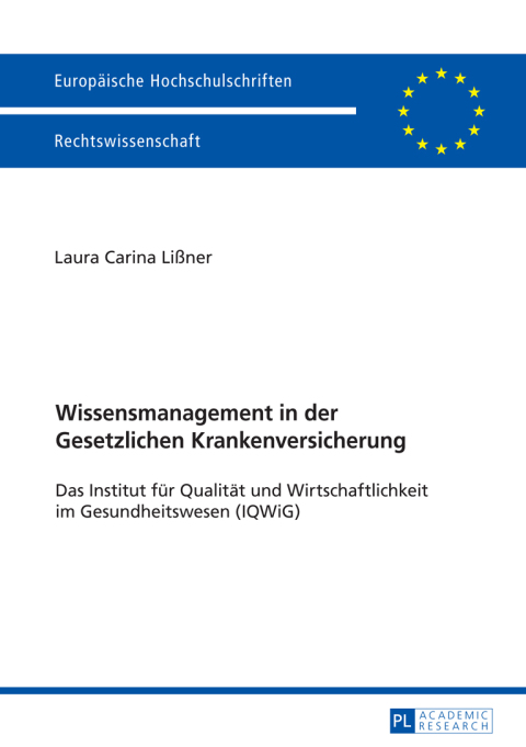 Cover image for book Wissensmanagement in der Gesetzlichen Krankenversicherung