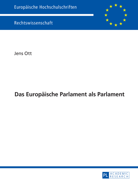 Cover image for book Das Europaeische Parlament als Parlament