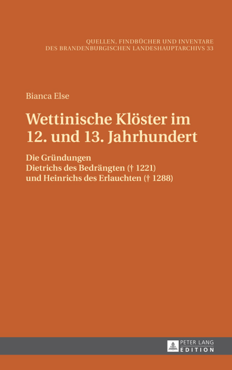 Cover image for book Wettinische Kloester im 12. und 13. Jahrhundert